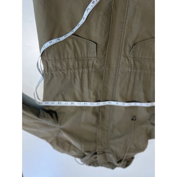 Garnet Hill Hooded Jacket Corded Waist Green Removable Lining Size 6 Casual - Picture 6 of 8